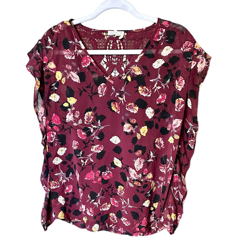 Anthropologie Meadow Rue Floral Top